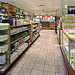 Wide aisles at Apthorp Pharmacy