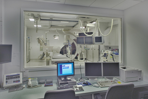 Catherterization Lab at Roosevelt Hospital, 1000 Tenth Avenue, New York, NY.